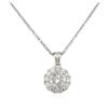 Image 2 : 14KT White Gold 0.92 ctw Diamond Pendant With Chain