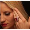 Image 5 : 14KT Rose Gold 12.37 ctw Ruby and Diamond Ring