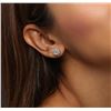 Image 5 : 14KT White Gold 1.65 ctw Diamond Earrings