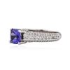 Image 4 : 18KT White Gold 1.53 ctw Tanzanite and Diamond Ring