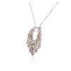 Image 7 : 14KT White Gold 2.48 ctw Diamond Pendant With Chain