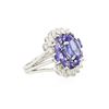 Image 4 : 14KT White Gold 1.84 ctw Tanzanite and Tanzanite Ring