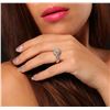 Image 2 : 14KT White Gold 1.32 ctw Diamond Ring