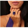 Image 2 : 14KT Yellow Gold 25.04 ctw Tanzanite and Diamond Ring
