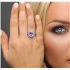 Image 2 : 14KT White Gold 3.43 ctw Tanzanite and Diamond Ring