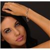 Image 1 : 14KT Rose Gold 6.51 ctw Tanzanite and Diamond Bracelet
