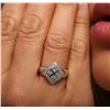 Image 1 : 14KT White Gold 0.76 ctw Diamond Ring