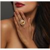 Image 1 : 14KT Yellow Gold 16.95 ctw Citrine and Diamond Ring