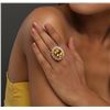 Image 6 : 14KT Yellow Gold 16.95 ctw Citrine and Diamond Ring
