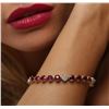 Image 5 : 14KT Yellow Gold 18.27 ctw Ruby and Diamond Bracelet