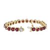 Image 7 : 14KT Yellow Gold 18.27 ctw Ruby and Diamond Bracelet