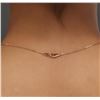 Image 6 : 14KT Rose Gold 0.32 ctw Diamond Cross Necklace