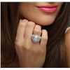 Image 4 : 18KT White Gold 2.97 ctw Diamond Ring