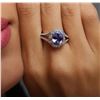 Image 1 : 18KT White Gold 2.85 ctw Tanzanite and Diamond Ring
