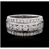 Image 3 : 14KT White Gold 1.40 ctw Diamond Ring