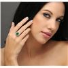 Image 5 : 14KT White Gold 2.49 ctw Emerald and Diamond Ring
