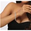 Image 1 : 14KT White Gold 6.80 ctw Diamond Tennis  Bracelet