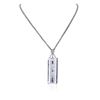 Image 3 : 14KT White Gold 155.79 ctw Kunzite and Diamond Pendant With Chain