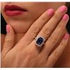 Image 5 : 14KT White Gold 5.95 ctw Tanzanite and Diamond Ring