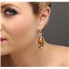 Image 5 : 14KT Yellow Gold 55.54 ctw Citrine and Diamond Earrings