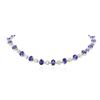 Image 3 : 14KT White Gold 51.10 ctw Tanzanite and Diamond Necklace
