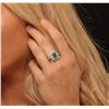 Image 1 : 14KT Yellow Gold 2.03 ctw Emerald and Diamond Ring