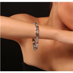 14KT White Gold 1.02 ctw Diamond Bracelet