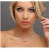 Image 1 : 14KT White Gold 5.14 ctw Diamond Necklace