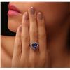 Image 5 : 14KT White Gold 4.54 ctw Tanzanite and Diamond Ring