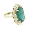 Image 4 : 14KT Yellow Gold 18.05 ctw GIA Certified Emerald and Diamond Ring