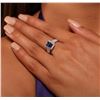 Image 1 : 14KT Two-Tone Gold 1.68 ctw Tanzanite and Diamond Ring