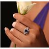Image 2 : 14KT Two-Tone Gold 1.68 ctw Tanzanite and Diamond Ring