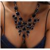 Image 5 : Sterling Silver 331.07 ctw Sapphire Necklace