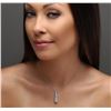 Image 1 : 14KT White Gold 1.80 ctw Diamond Pendant With Chain