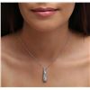 Image 2 : 14KT White Gold 1.80 ctw Diamond Pendant With Chain