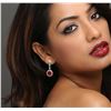 Image 3 : 14KT Yellow Gold 10.00 ctw Ruby and Diamond Earrings