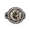 Image 1 : 14KT White Gold 7.29 ctw Diamond Ring