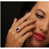 Image 1 : 14KT White Gold 3.22 ctw Ruby and Diamond Ring