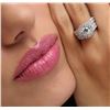 Image 5 : 14KT White Gold EGL Certified 3.10 ctw Diamond Ring
