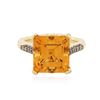Image 1 : 14KT Yellow Gold 8.50 ctw Citrine and Diamond Ring