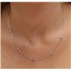 Image 5 : 14KT White Gold 1.57 ctw Diamond Necklace