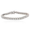 Image 1 : 14KT White Gold 4.28 ctw Diamond Tennis  Bracelet