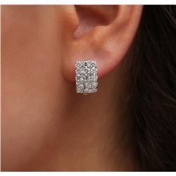 14KT White Gold 2.41 ctw Diamond Earrings