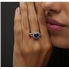 Image 6 : 14KT White Gold 2.60 ctw Sapphire and Diamond Ring