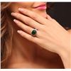 Image 1 : 14KT White Gold 4.40 ctw Emerald and Diamond Ring