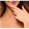 Image 5 : 14KT White Gold 4.40 ctw Emerald and Diamond Ring