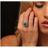Image 1 : 14KT White Gold 2.97 ctw Emerald and Diamond Ring