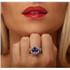 Image 2 : 14KT White Gold 5.47 ctw Tanzanite and Diamond Ring
