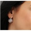 Image 3 : 14KT White Gold 1.10 ctw Diamond Earrings