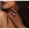 Image 2 : 14KT Yellow Gold 8.67 ctw Ruby and Diamond Ring